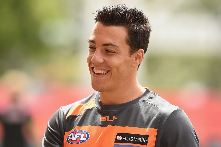 AFL 2016 NAB Challenge - Brisbane v GWS Explosive midfielder Dylan Shiel - ${keywords}